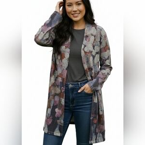 Claire Desjardins by Carre Noir Art Longsleeve Open Duster Jacket Medium